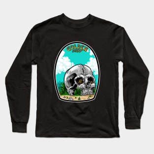 Skull stone and the golden coin Long Sleeve T-Shirt